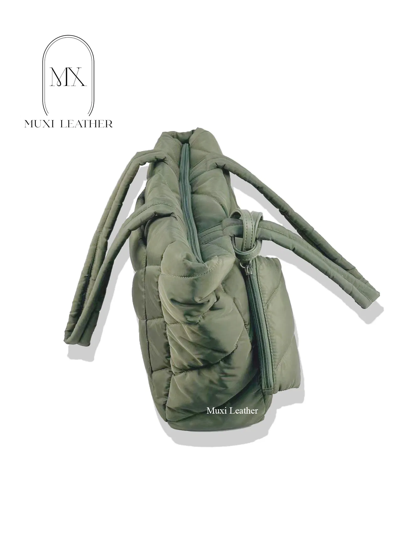 Mujeres Bolso Tote de Diseñador de Nylon Impermeable de Moda Nylon Acolchado Costura Bolso de Tela para Mujeres y Hombres