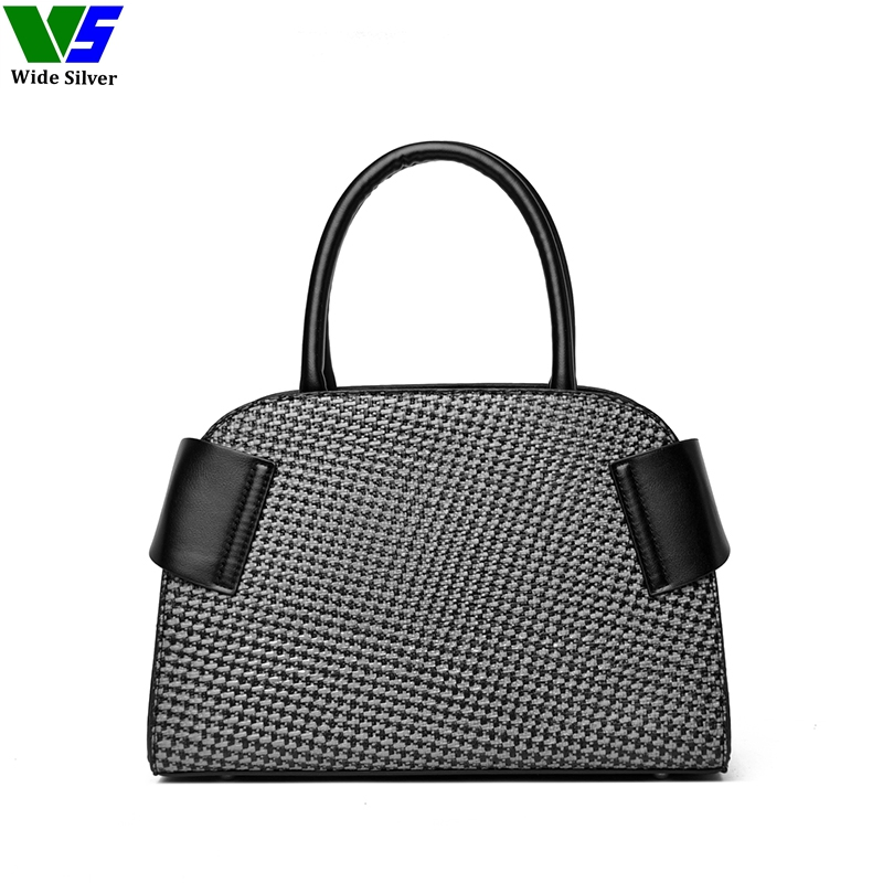 Amplio bolso de moda de cuero para damas con estilo nuevo, fabricante con personalización