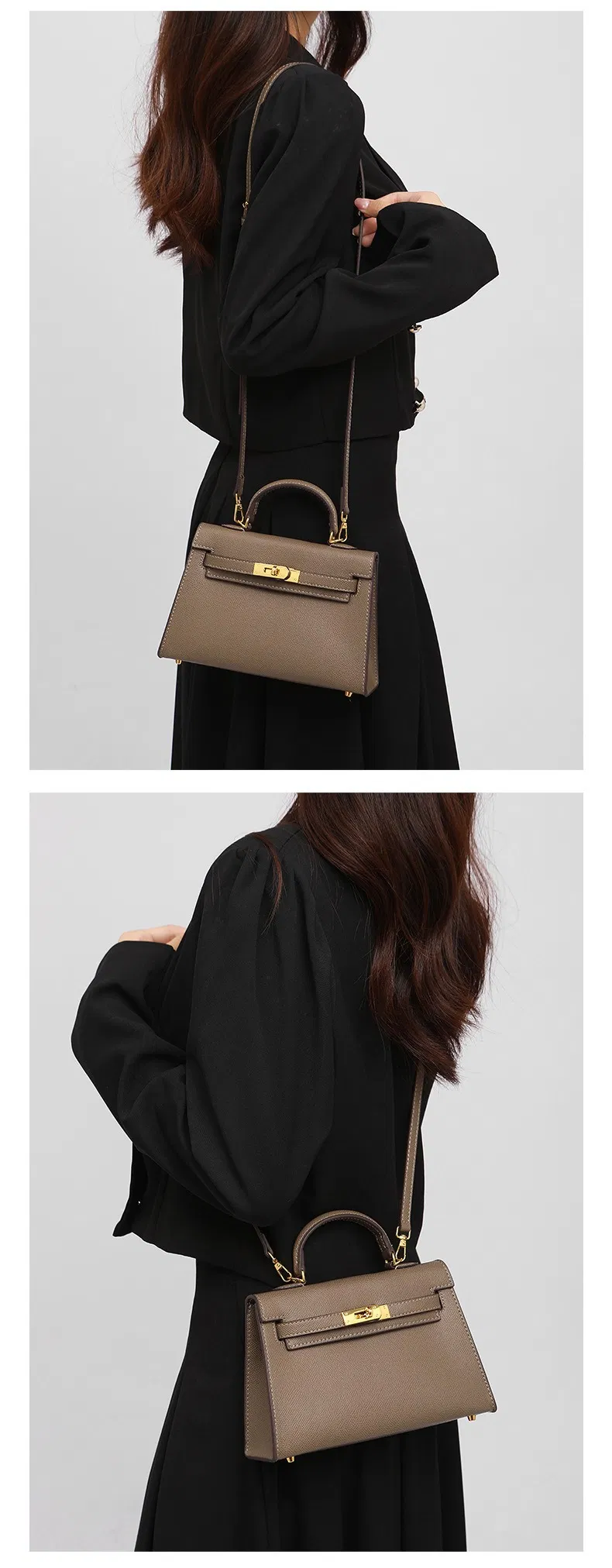 Bolso Mini Kelly de Cuero Epsom Moda Dama