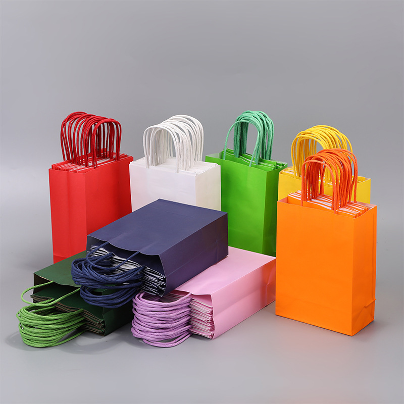 Personalizar Color del Logo Bolsa de Papel Kraft para Llevar