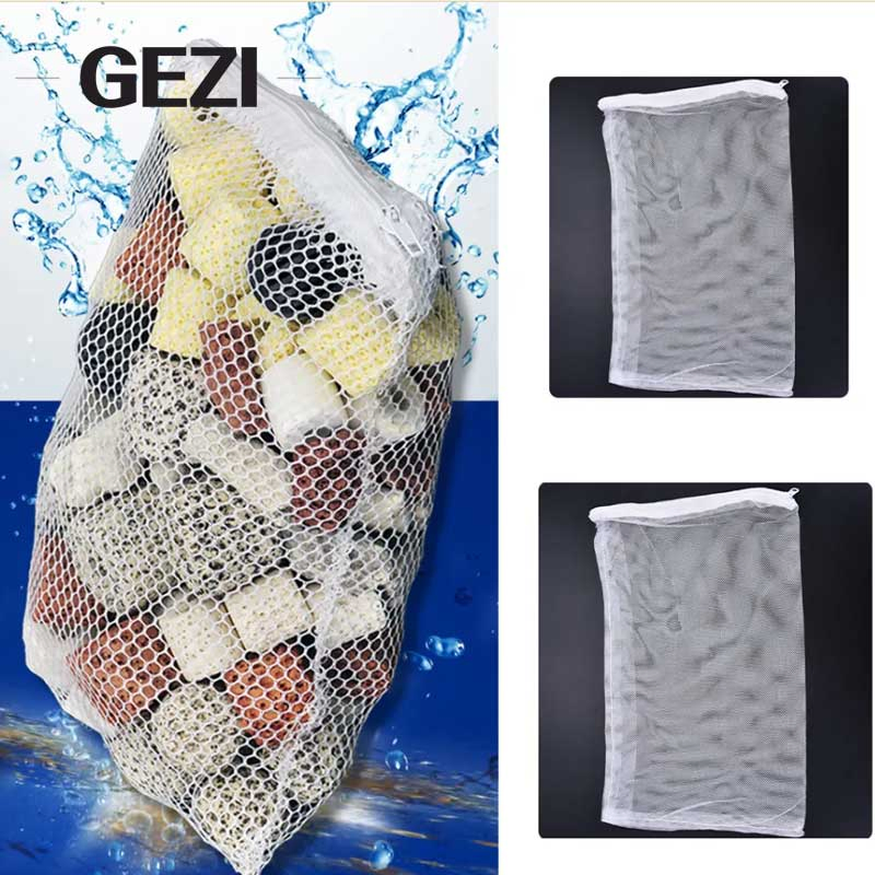 5 Bolsa de filtro para acuarios de cubo de galón, agua de estanque
