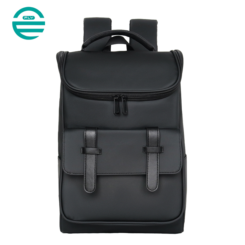 Mochilas de ocio personalizadas Fuliya de PU para laptops, gran capacidad para viajes, mochila escolar para mujeres, mochila de cuero de silicona para hombres