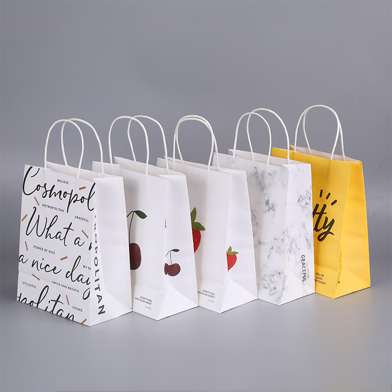 Personalizar Color del Logo Bolsa de Papel Kraft para Llevar