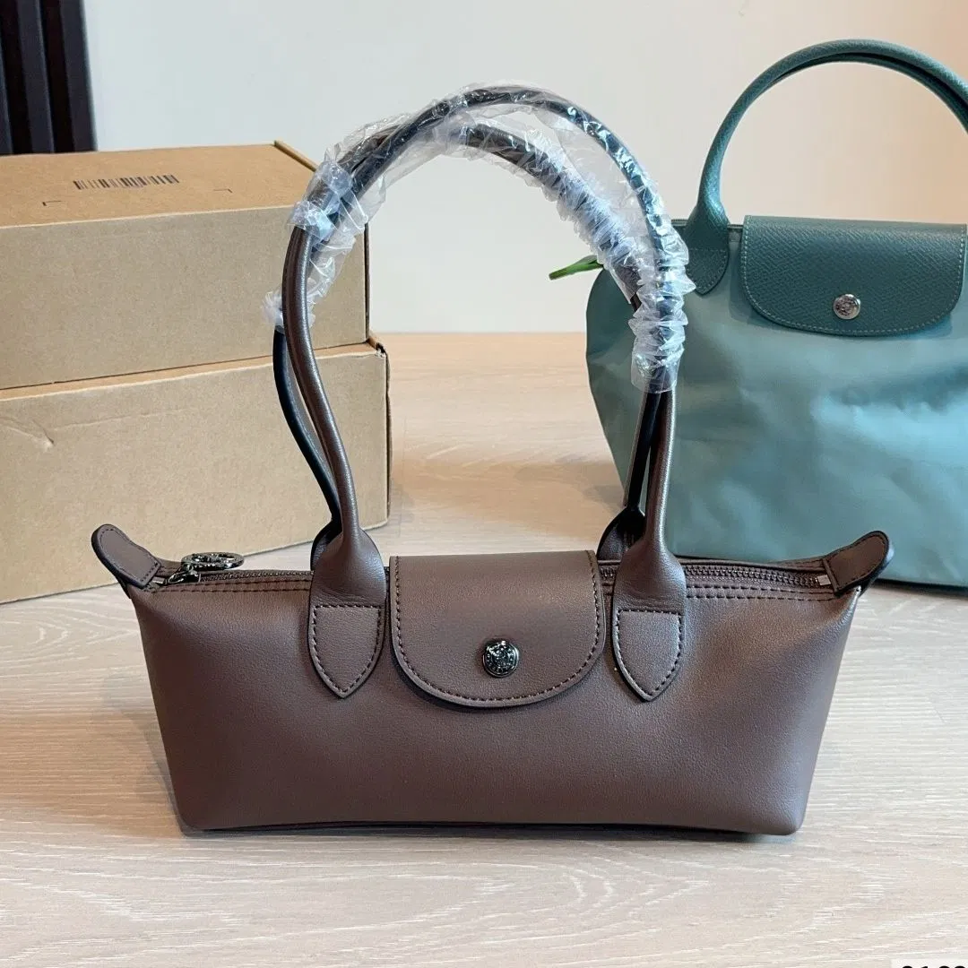 Bolso hobo de cuero sólido minimalista en dos tonos para elegir, bolso portátil de hombro para damas, suministro al por mayor de bolso para mujeres, billetera para damas