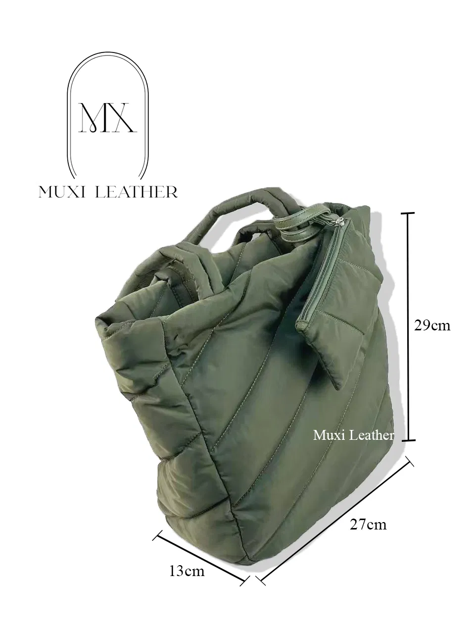 Mujeres Bolso Tote de Diseñador de Nylon Impermeable de Moda Nylon Acolchado Costura Bolso de Tela para Mujeres y Hombres