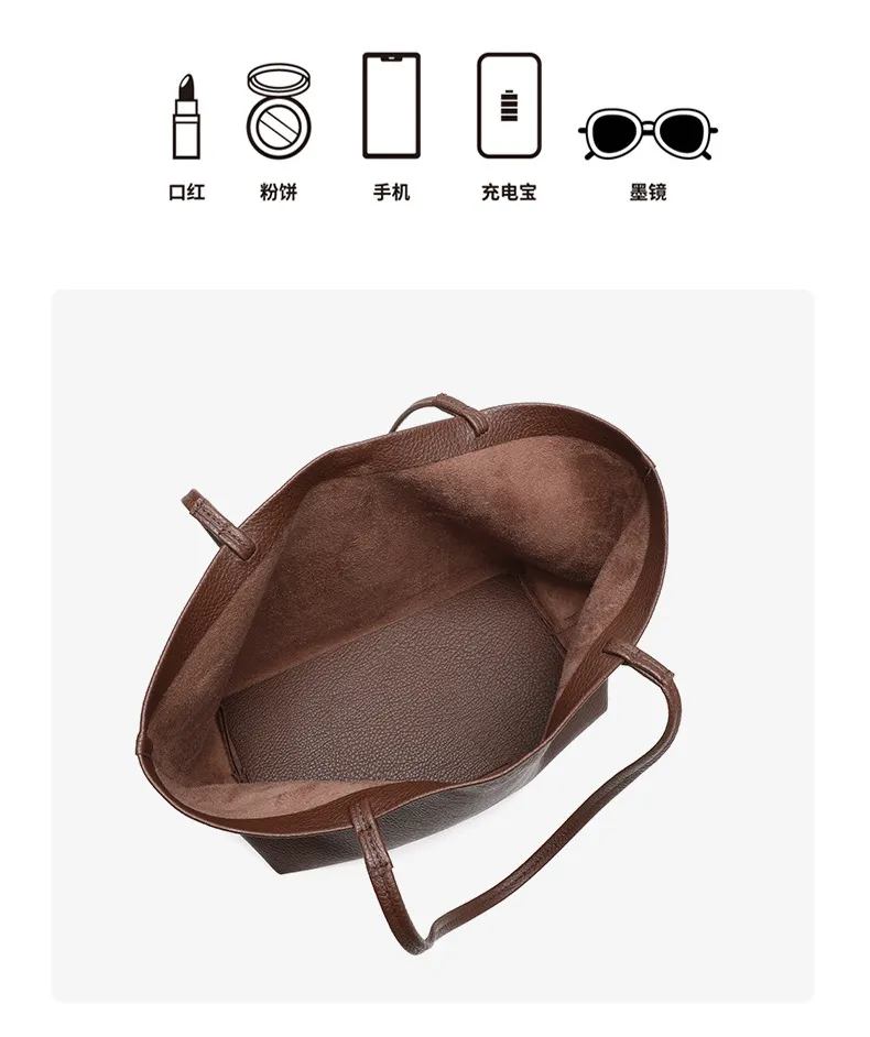 Detalle del diseño de bolso de hombro duradero