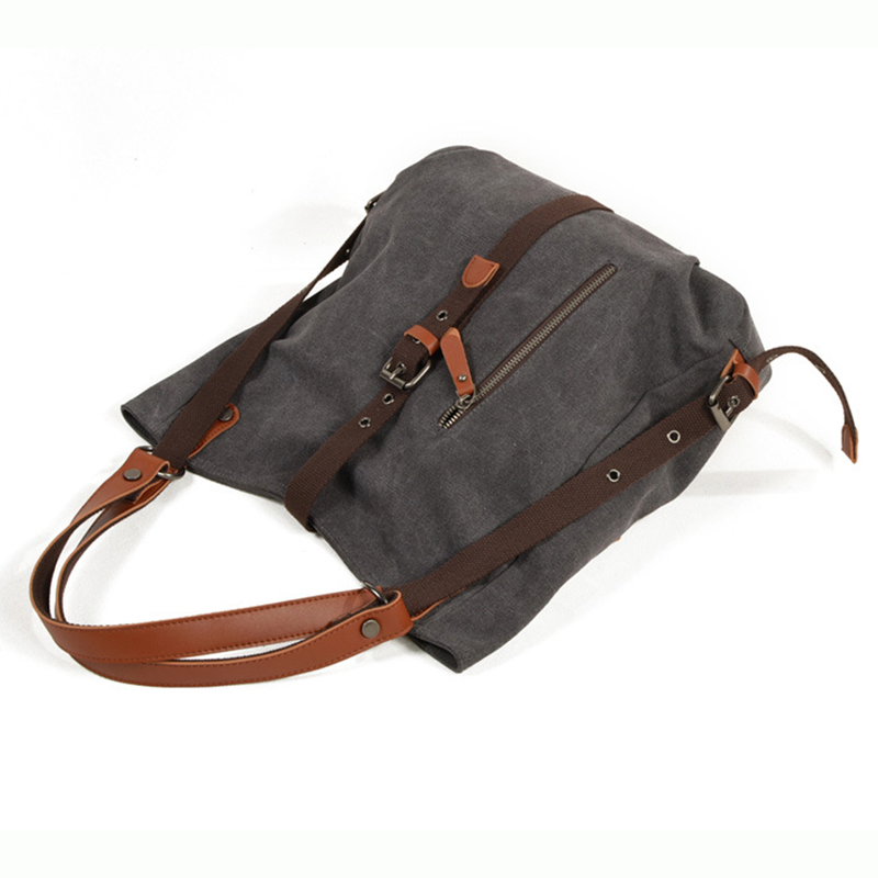 Mochila de lona vintage casual para mujeres, bolso de hombro, bandolera, mochila de viaje, multifuncional Wyz13334