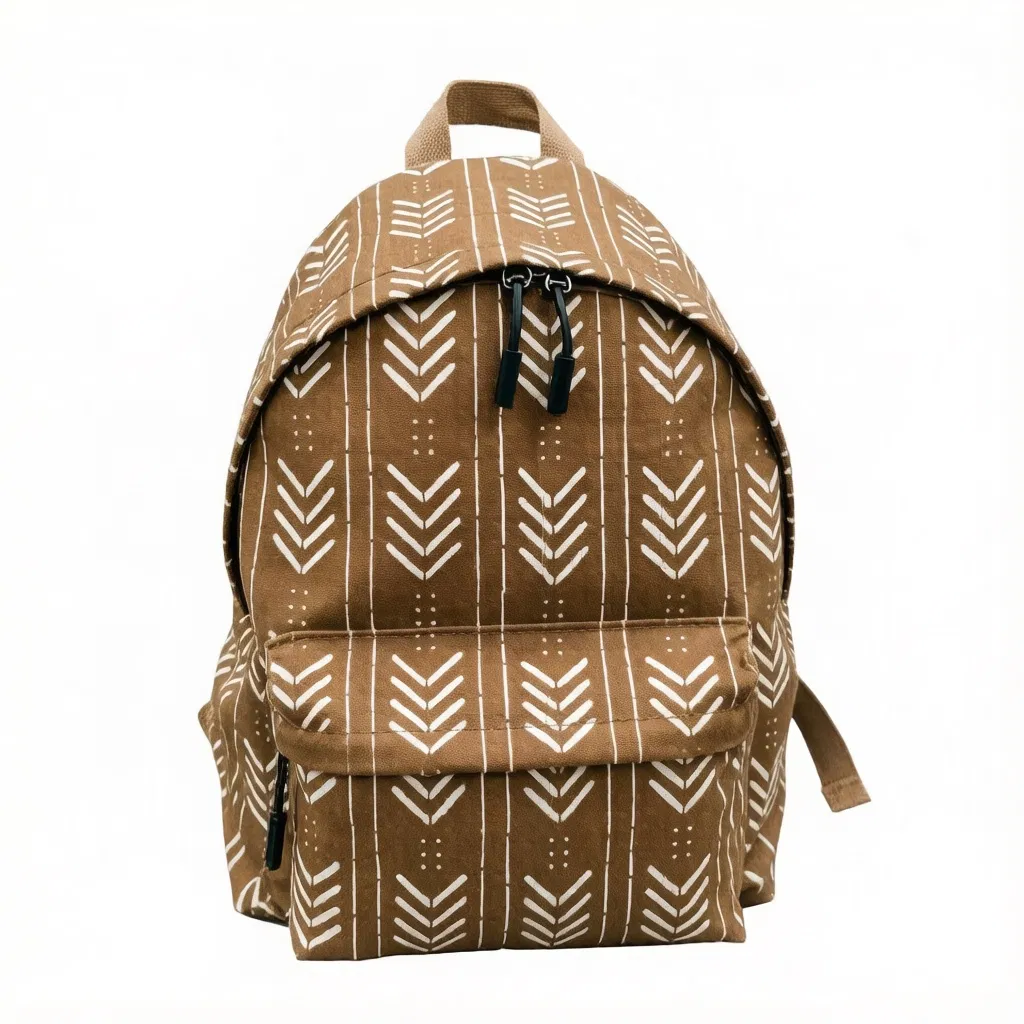 Mochila de lujo casual de tela de barro para viajes para mujeres y hombres al aire libre