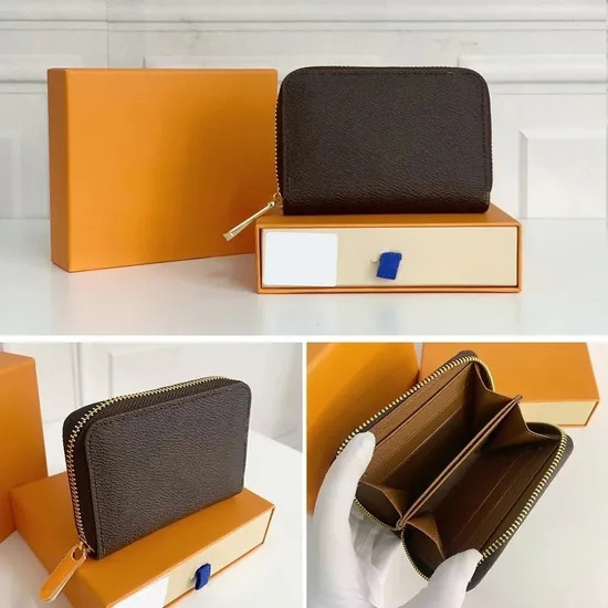 Mujer 1: 1 Damas Moneda Copia Lujo Diseñador Copia Unisex Moda Mayorista Promoción Réplica Cartera Bolso Mano Bolsa Louis Cuero Diseñador Cartera Precio