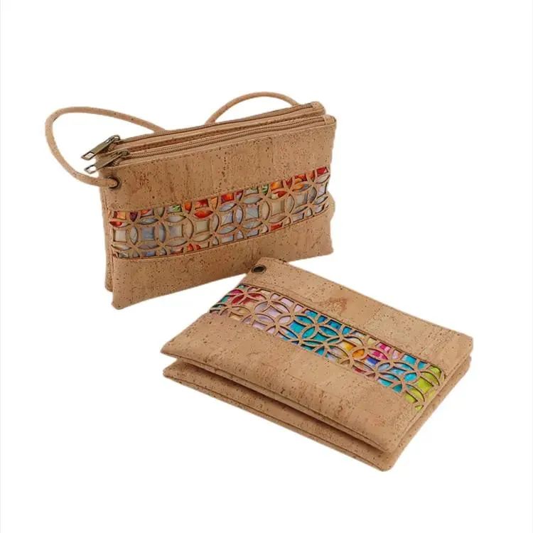 Bolso de Elegancia Terrenal - Cartera de Corcho Ecológica Personalizada para Mujeres