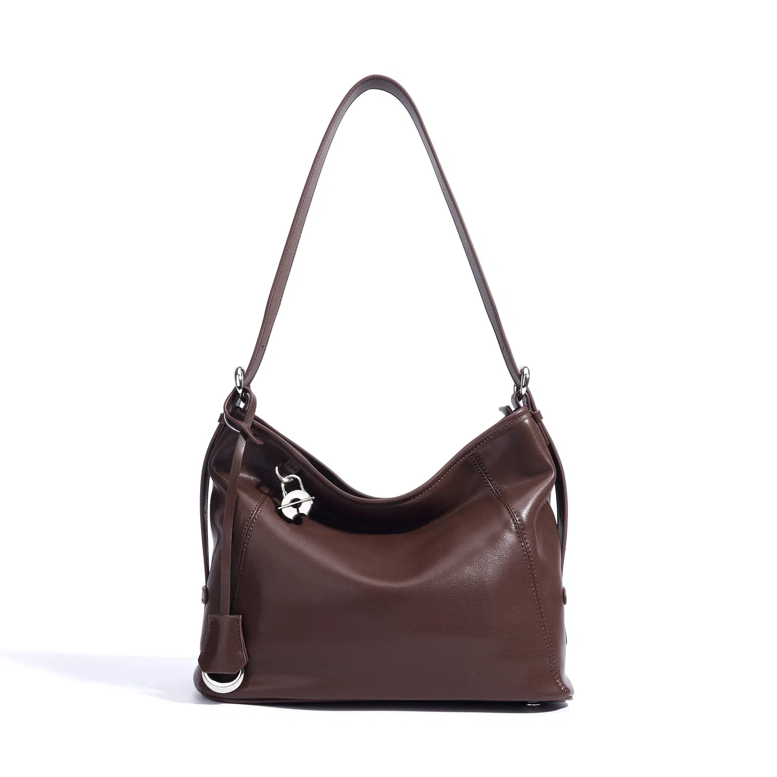 Bolso Hobo al por mayor, bolso de hombro de material de cuero genuino (JT2516)