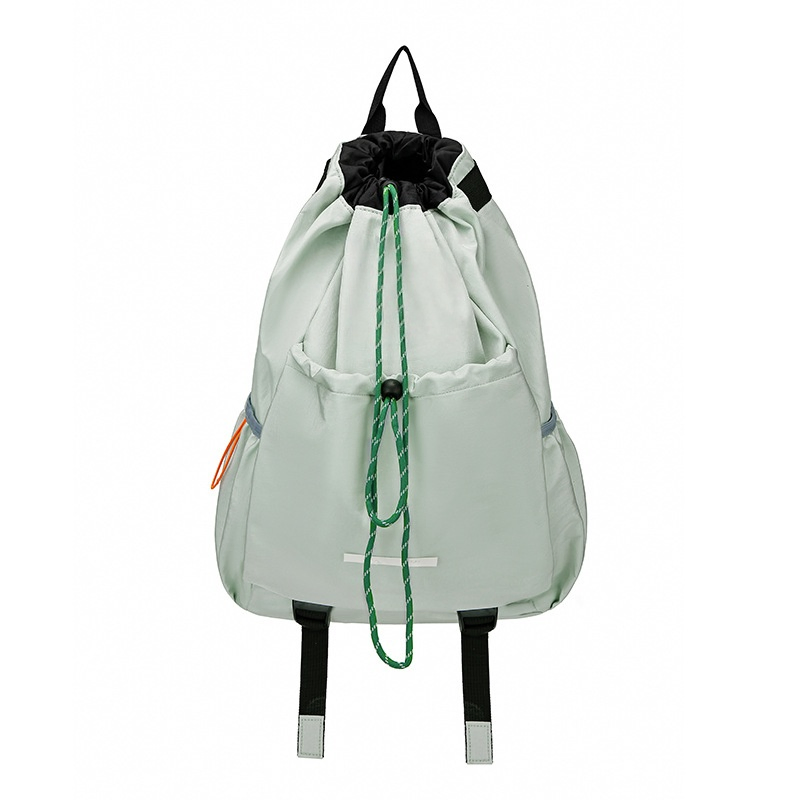 Mochila de cordón para deportes y gimnasio para mujeres y hombres, mochila grande y ligera con cremallera