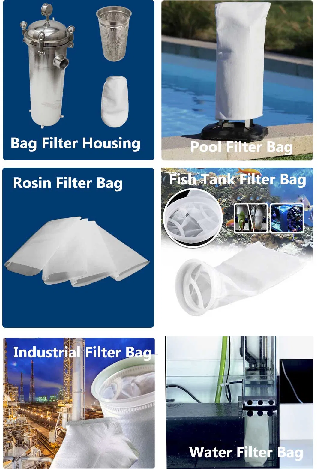 Malla de filtro de bolsa de poliéster PTFE PP nylon biodegradable para cubo, filtración de agua y líquido