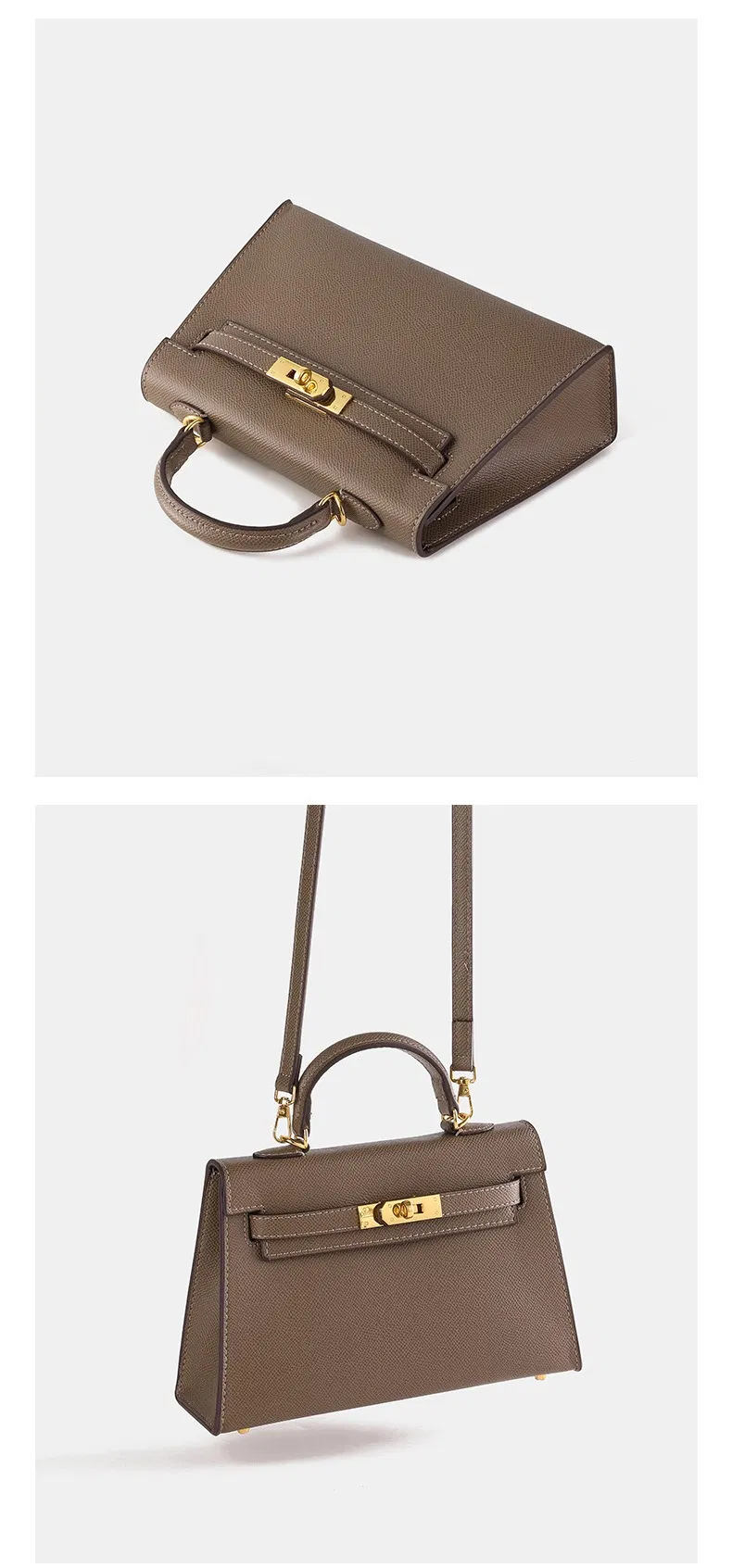 Bolso Mini Kelly de Cuero Epsom Moda Dama