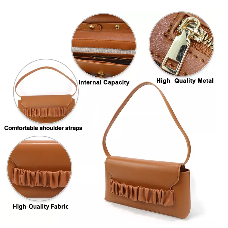 Bolso de Dumpling Personalizado Mini de Cuero PU Diseñador Bolsos para Mujeres Bolsos de Mano Damas