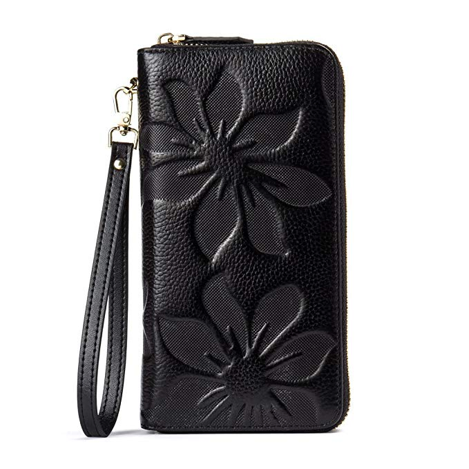 (WDL1518) Carteras de flores de diseñador con patrón en relieve, bolso de moda