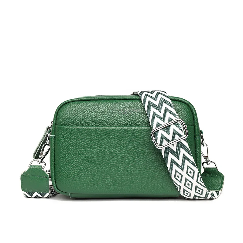 Bolso de mensajería de PU de cuero de moda para teléfono celular, bolso cruzado de moda para uso diario, bolso pequeño cuadrado para hombro