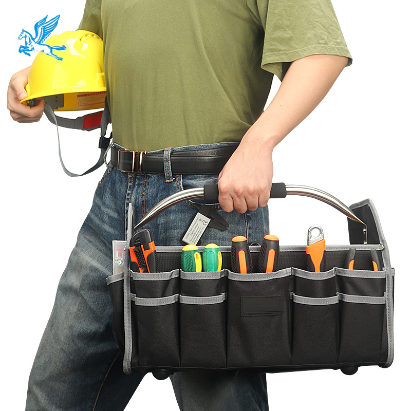 Bolsa de herramientas de gran capacidad Tianma, organizador de hardware multifuncional de nylon resistente, kit de herramientas cruzado para automóvil OEM/ODM