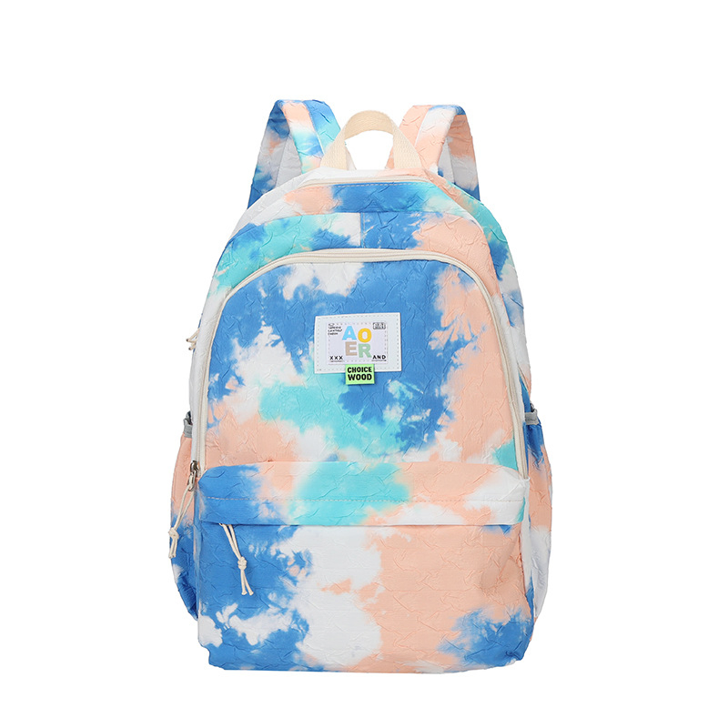 (WD6194) Mochila Nueva para Mujeres Mochila de Tela de Nylon Bolsa de Mujeres Patrón de Cielo Estrellado Mochila Versión Coreana de Mochila de Moda