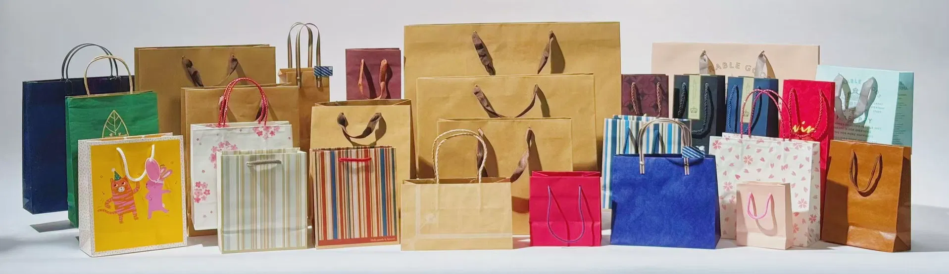 Eco-bolsas de papel con asa
