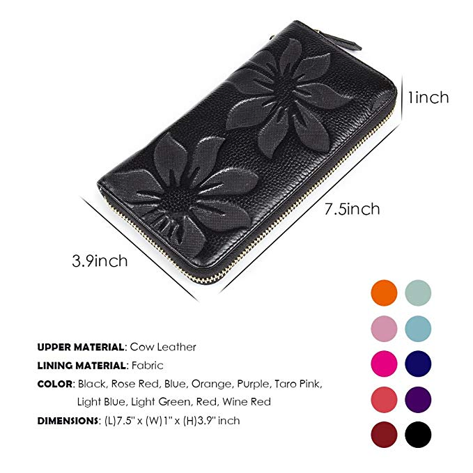 (WDL1518) Carteras de flores de diseñador con patrón en relieve, bolso de moda