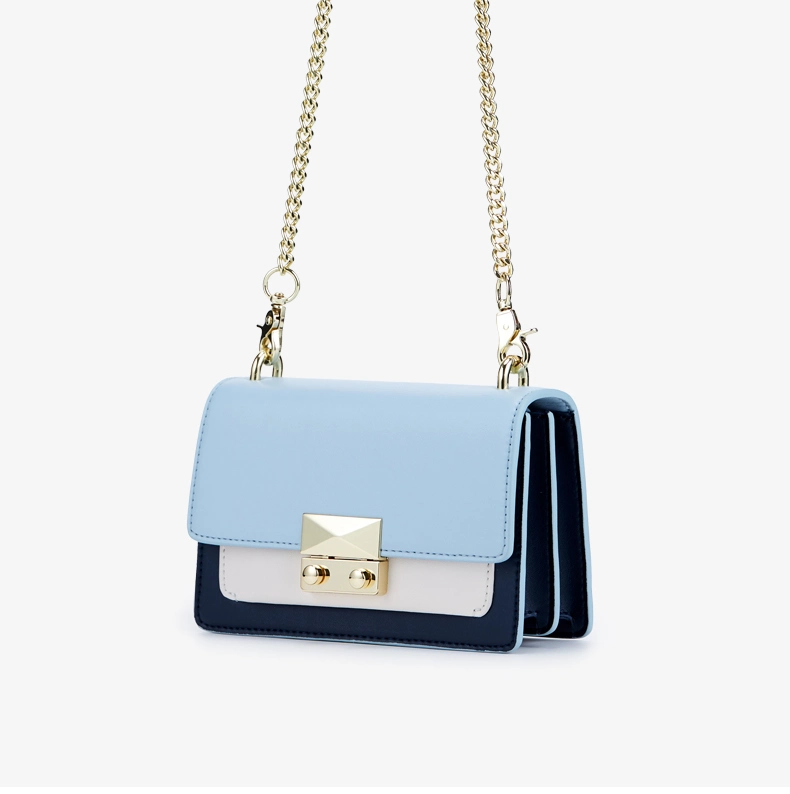 Nueva bolsa de hombro de cuero PU de moda, mini bolsa de lujo con cadena, bolso de mano para mujeres