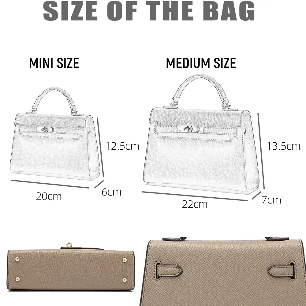 Bolso Mini Kelly de Cuero Epsom Moda Dama