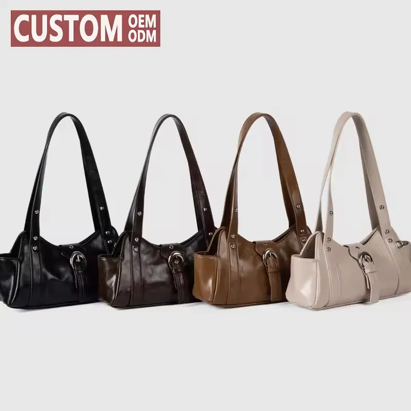 Bolso de mano personalizado para mujeres, bolso de hombro de gran capacidad de moda al por mayor