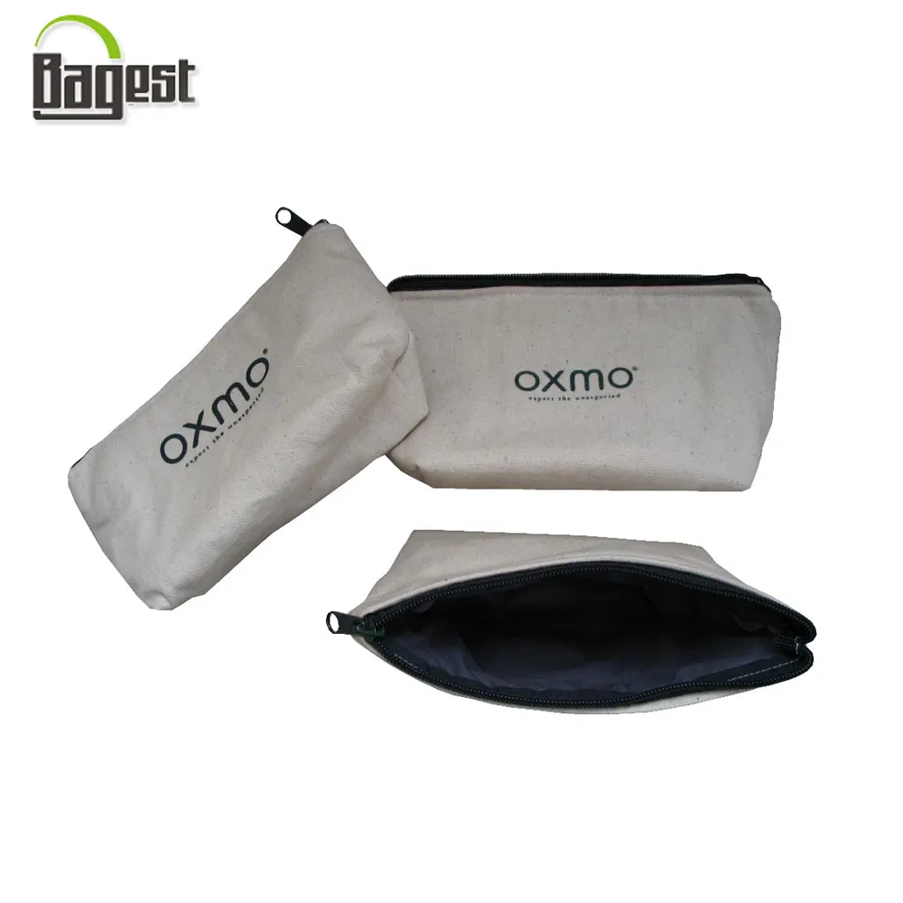 Bolsa de compras de algodón reciclado orgánico personalizada blanca natural, económica y promocional