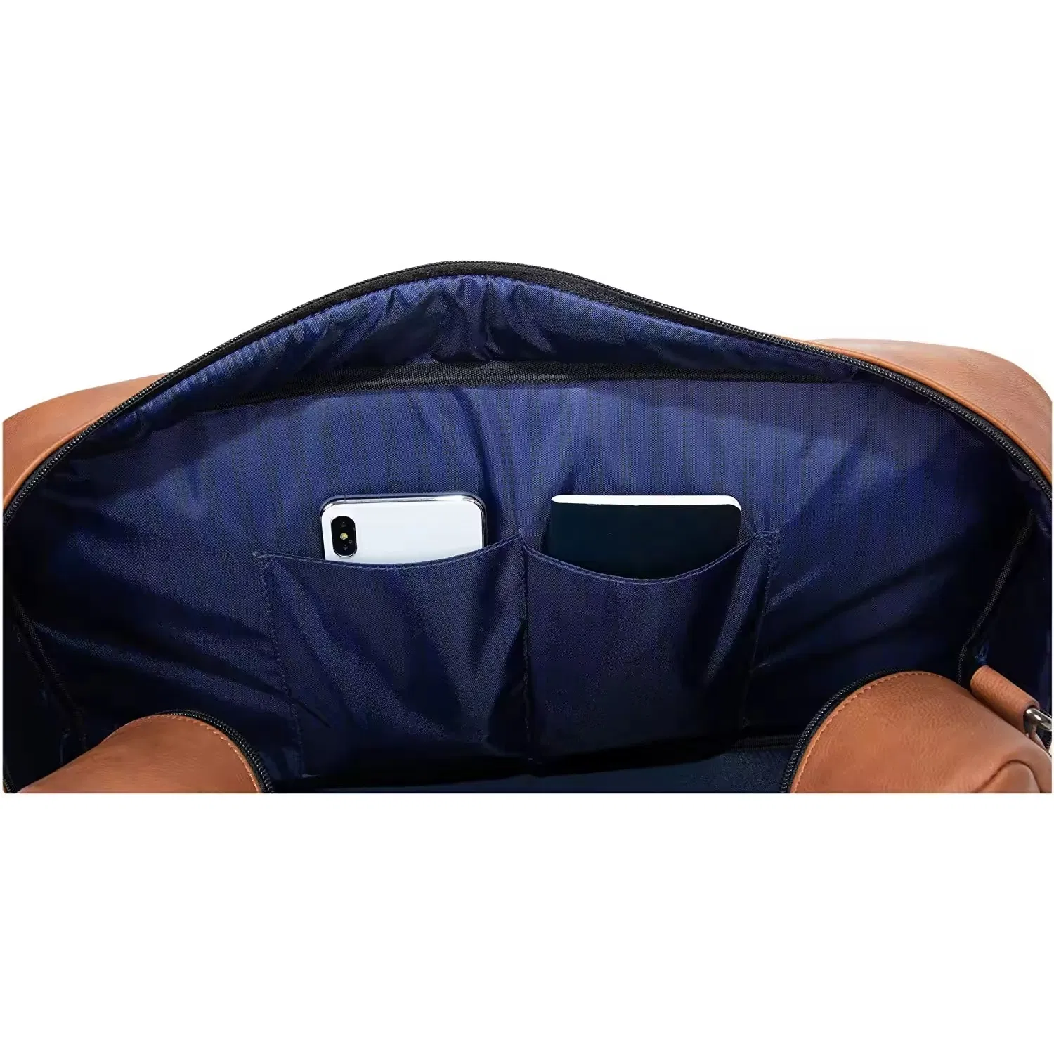 Bolsa de viaje de mano unisex de cuero vegano texturizado de alta calidad, servicio OEM, ligera y de moda