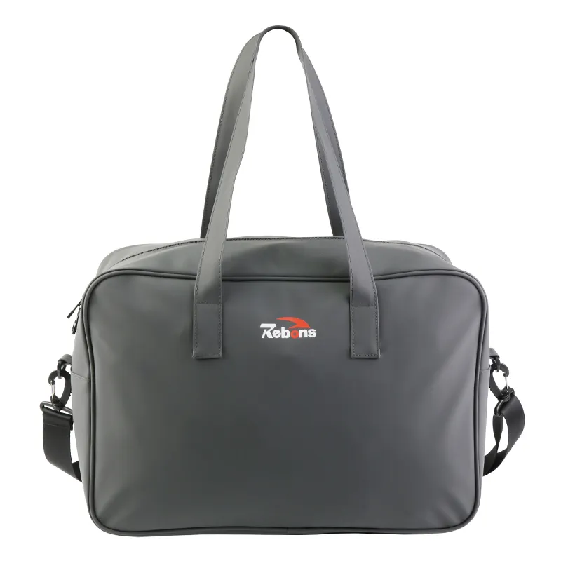 Bolsa de viaje de fin de semana impermeable pequeña de cuero PU personalizada