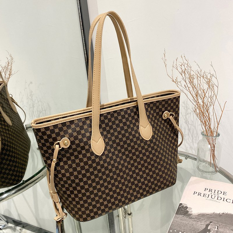 Bolsos de lujo de marca clásica, bolsos de hombro grandes para mujeres, capacidad amplia, carteras de diseñador a juego, bolsos de lujo al por mayor
