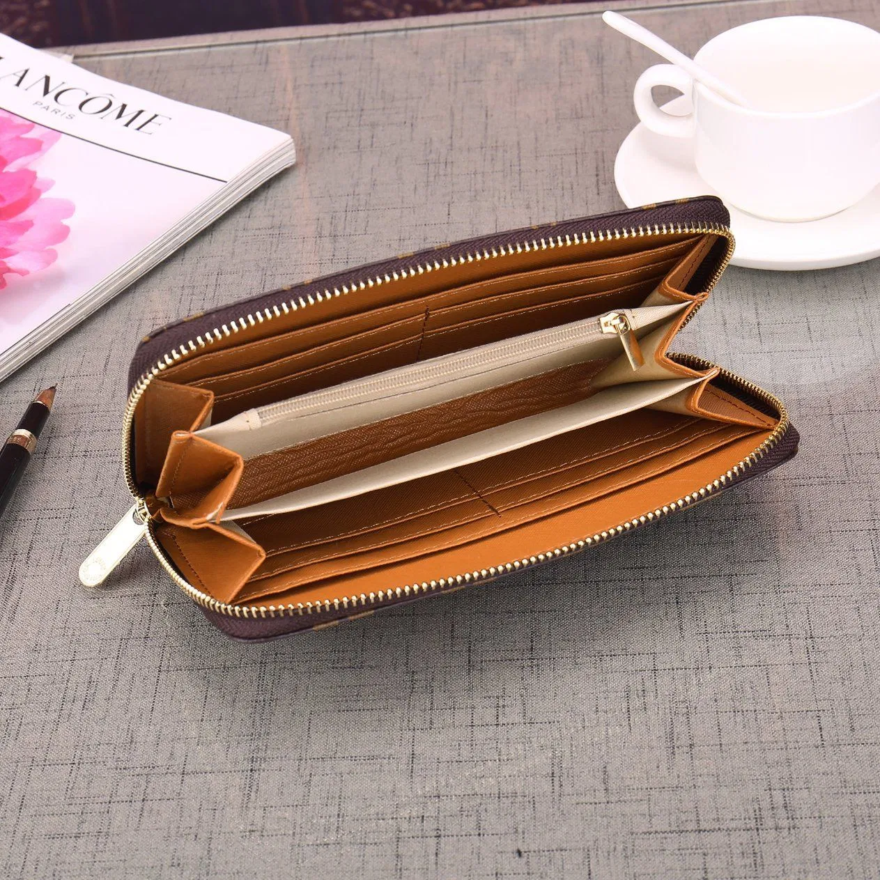 Mujer 1: 1 Damas Moneda Copia Lujo Diseñador Copia Unisex Moda Mayorista Promoción Réplica Cartera Bolso Mano Bolsa Louis Cuero Diseñador Cartera Precio
