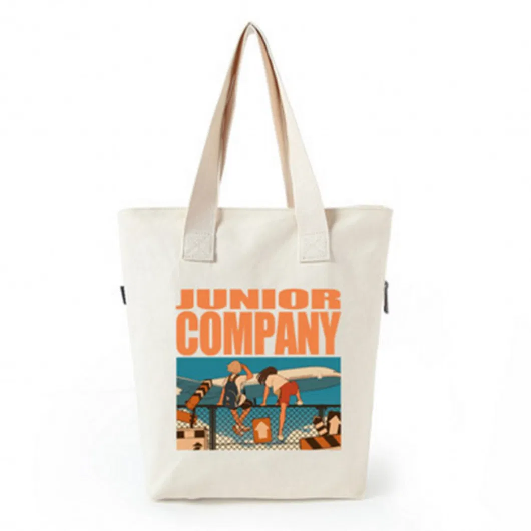 Bolsa de lona personalizada impresa a todo color con tu propio logo