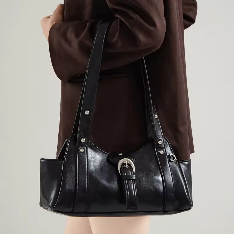 Bolso de mano personalizado para mujeres, bolso de hombro de gran capacidad de moda al por mayor