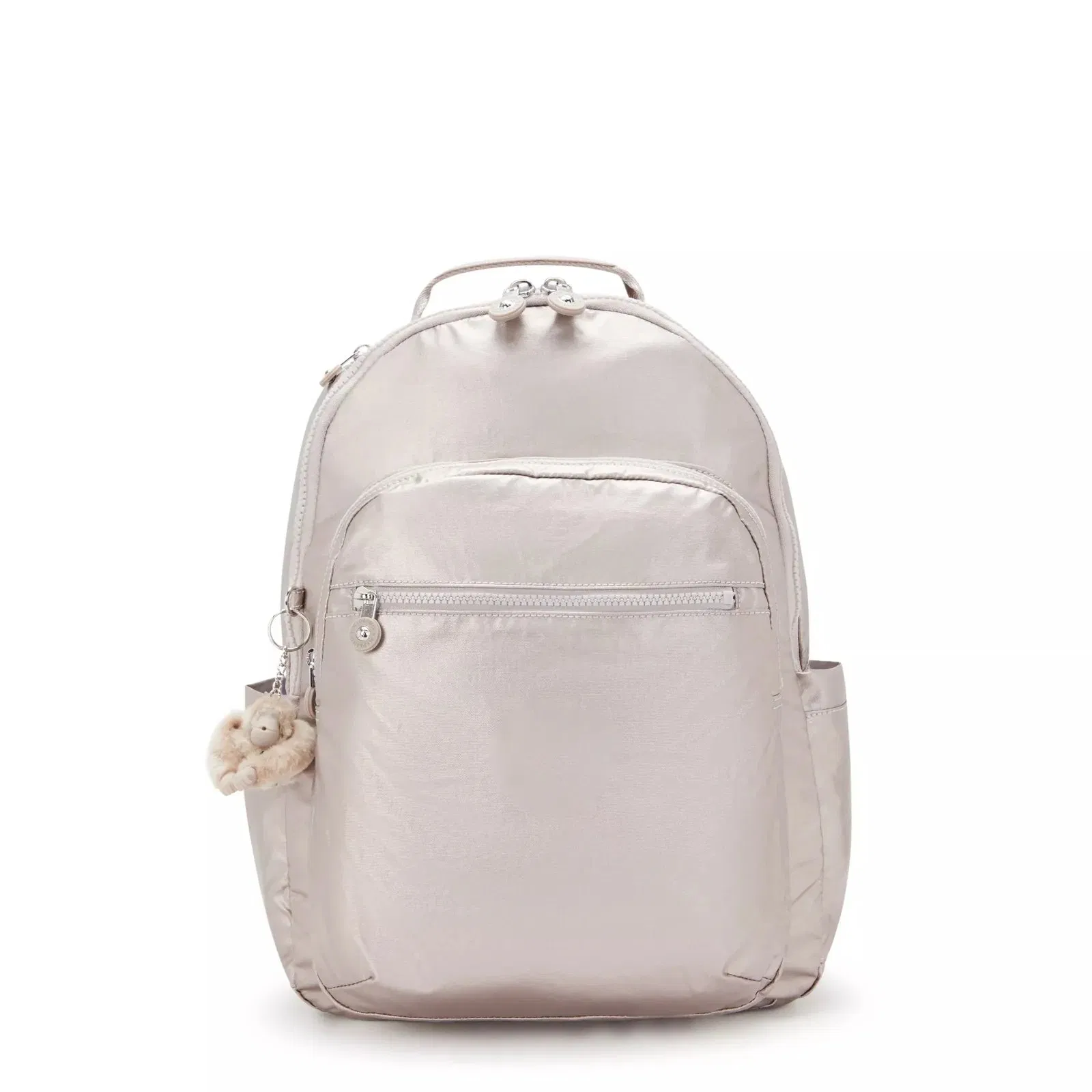 Bolso de hombro metálico casual personalizado al por mayor para deportes al aire libre, viaje, mochila pequeña para mujeres