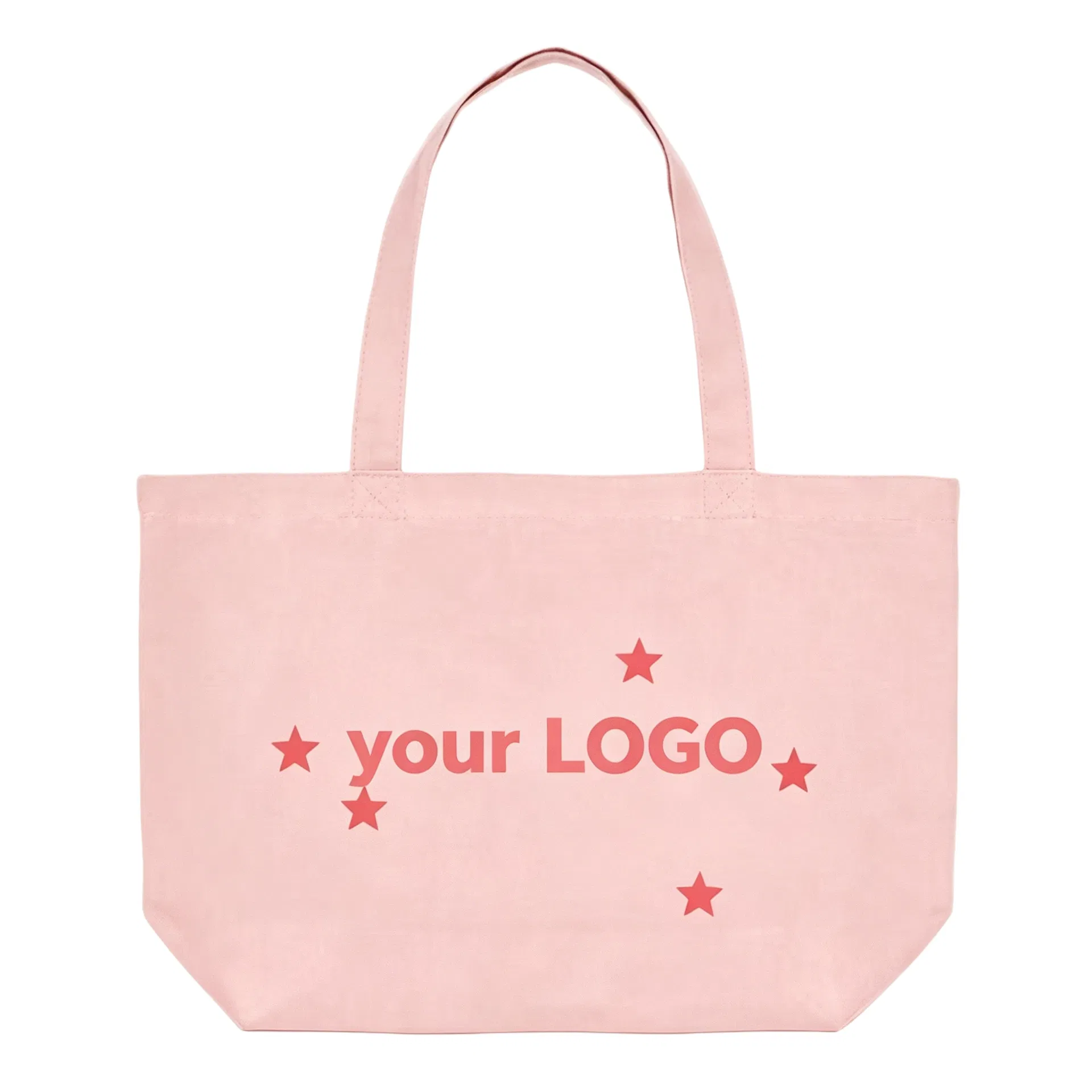 Bolso de lona reutilizable de gran tamaño con logo personalizado impreso, moda, exterior, playa, viaje, fabricante