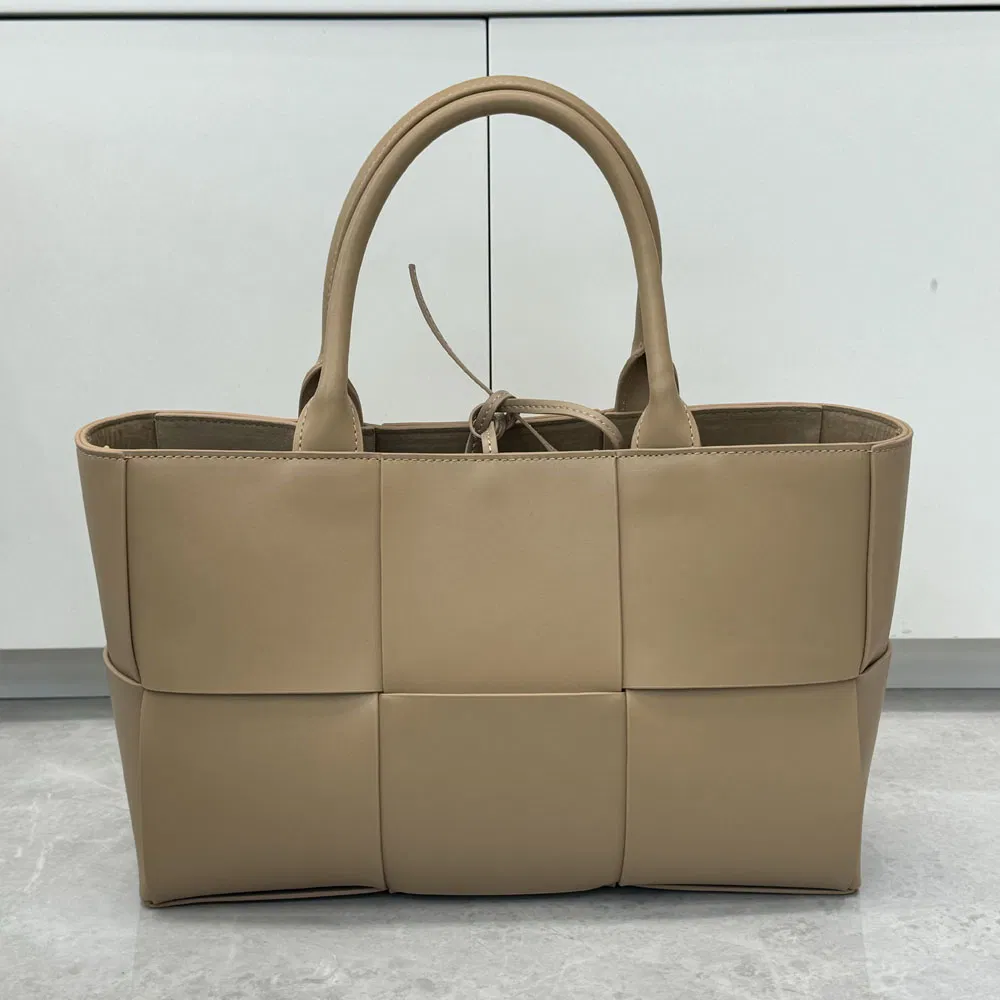 Bolso de Cuero Genuino Tejido a Mano de Bienvenida para Llevar a Mano y Hombro 2