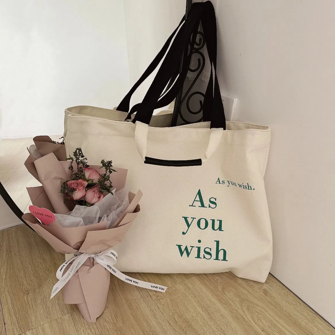 Bolsa de lona personalizada impresa, bolsa de hombro con logo personalizado, bolsa de compras de lona personalizada e impresa en UV