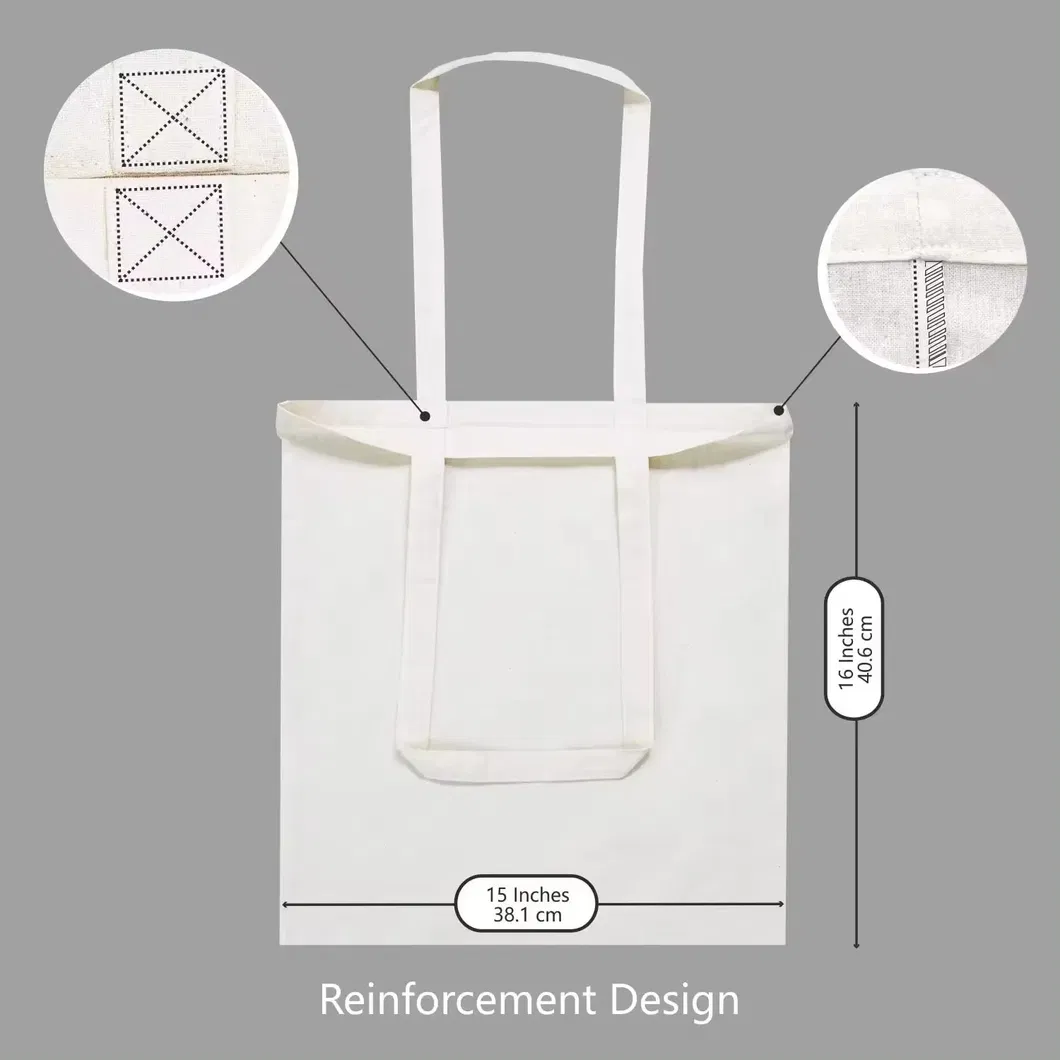 Bolsas de calico en blanco con logo