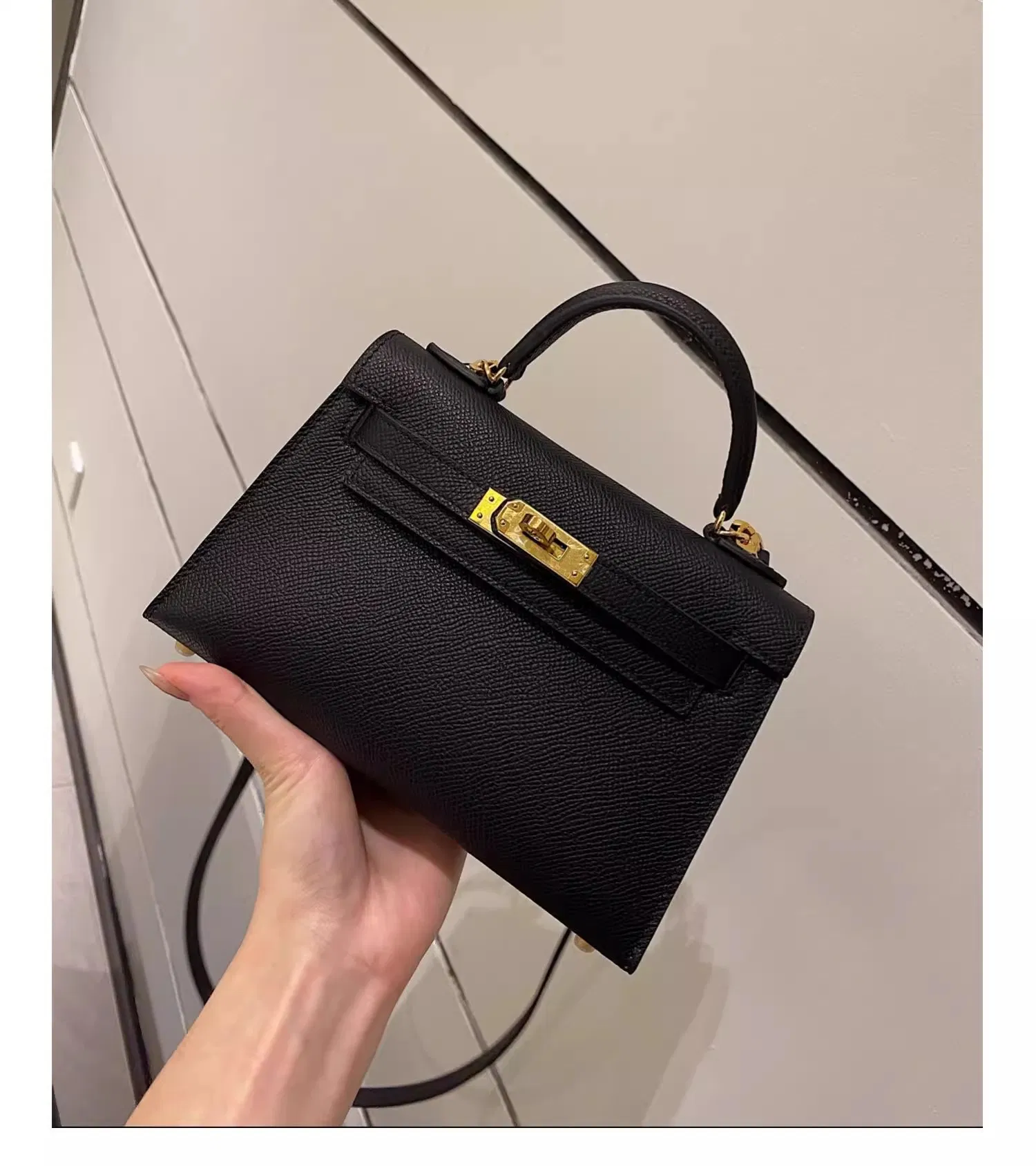 Bolso de lujo de PU para mujeres, bolso de diseñador réplica de moda para damas