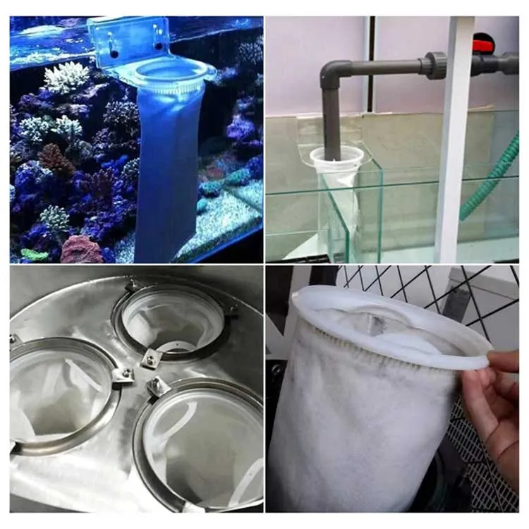 5 Bolsa de filtro para acuarios de cubo de galón, agua de estanque