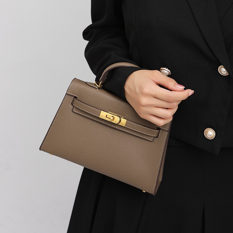 Bolso Mini Kelly de Cuero Epsom Moda Dama