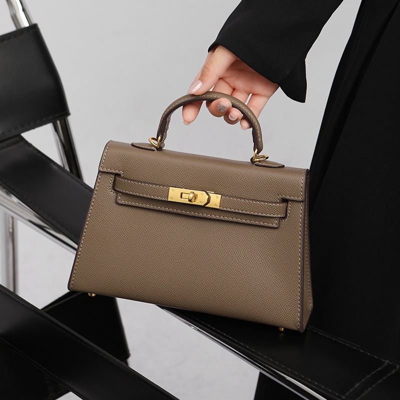 Bolso Mini Kelly de Cuero Epsom Moda Dama