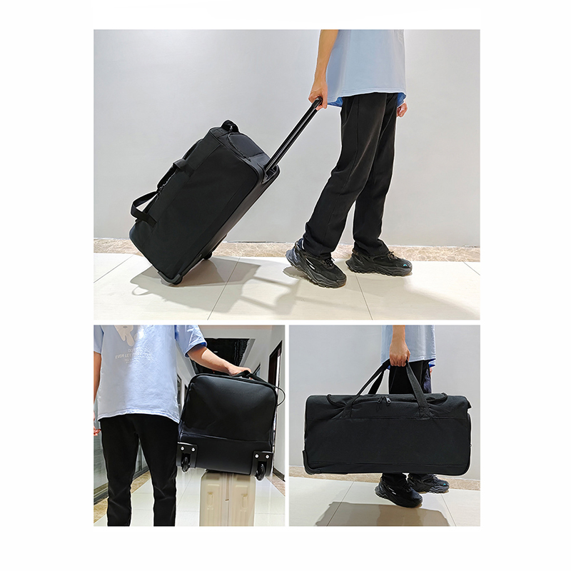 Bolsa de viaje de gran capacidad con tirador de tela Oxford para hombres y mujeres, bolsa de entrenamiento para fútbol