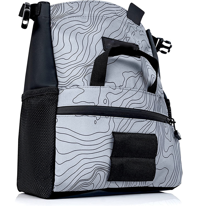 Bolsillo de tiza exterior para hombres, bolsa de tiza grande, color gris claro, con cierre magnético