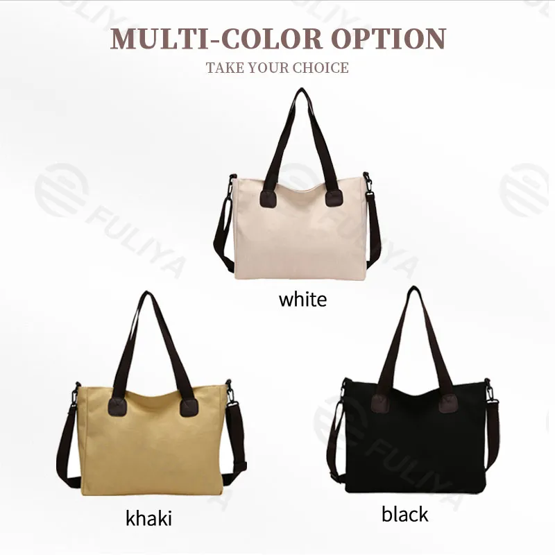 Bolso de hombro cruzado casual para mujeres, bolso de compras personalizado, bolsa tote personalizada