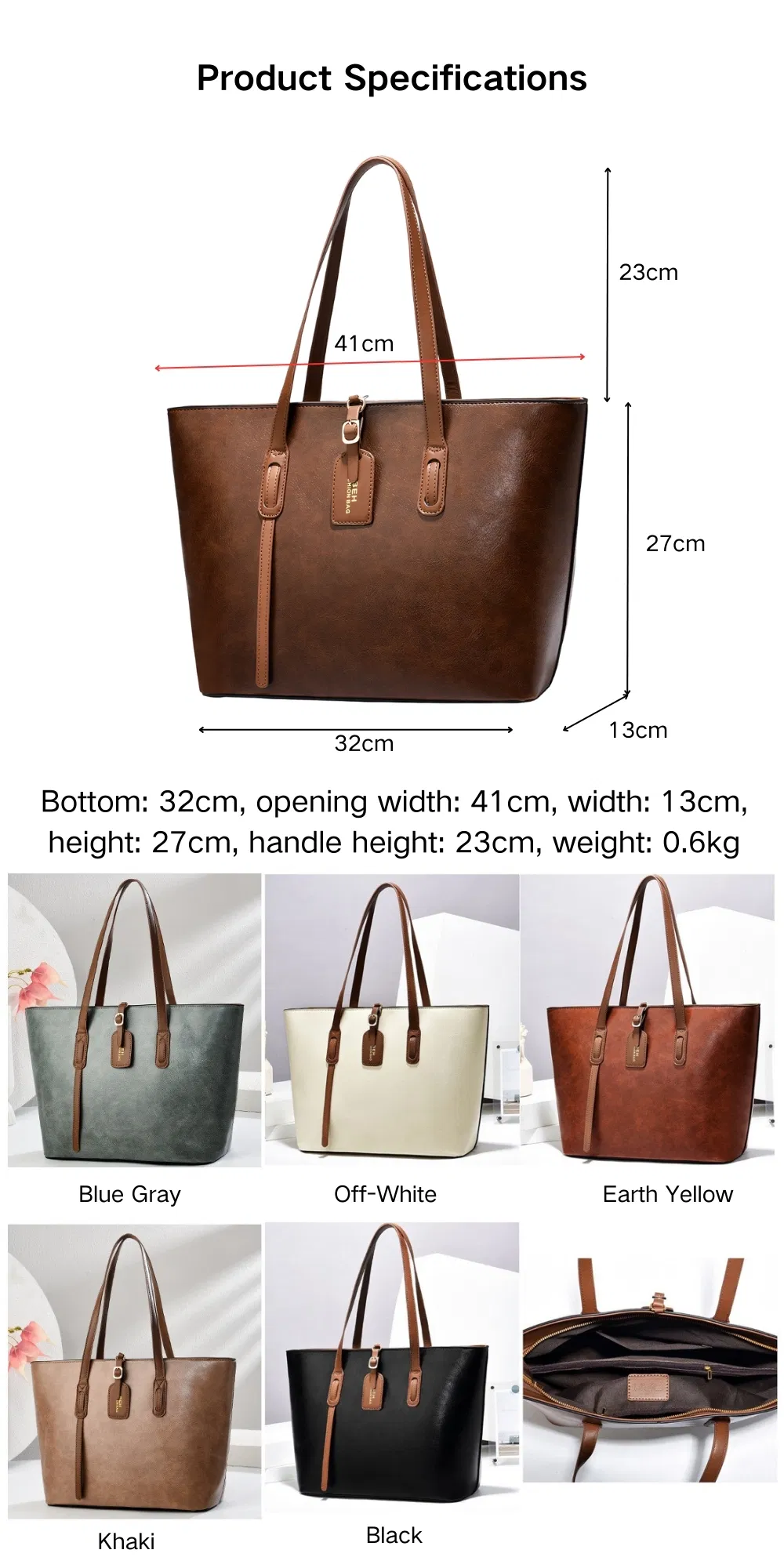 Detalle del bolso PU