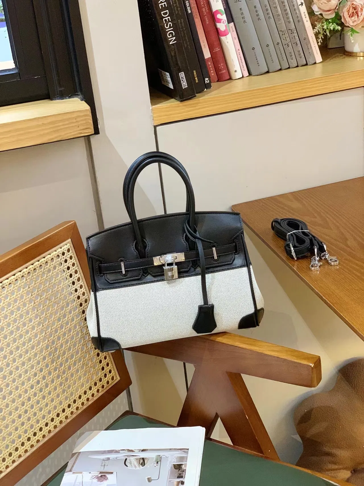 Venta Directa de Fábrica Desde China: Bolsa de Lona y Cuero Personalizada para Mujeres, Bolso de Hombro Cruzado Casual de Moda