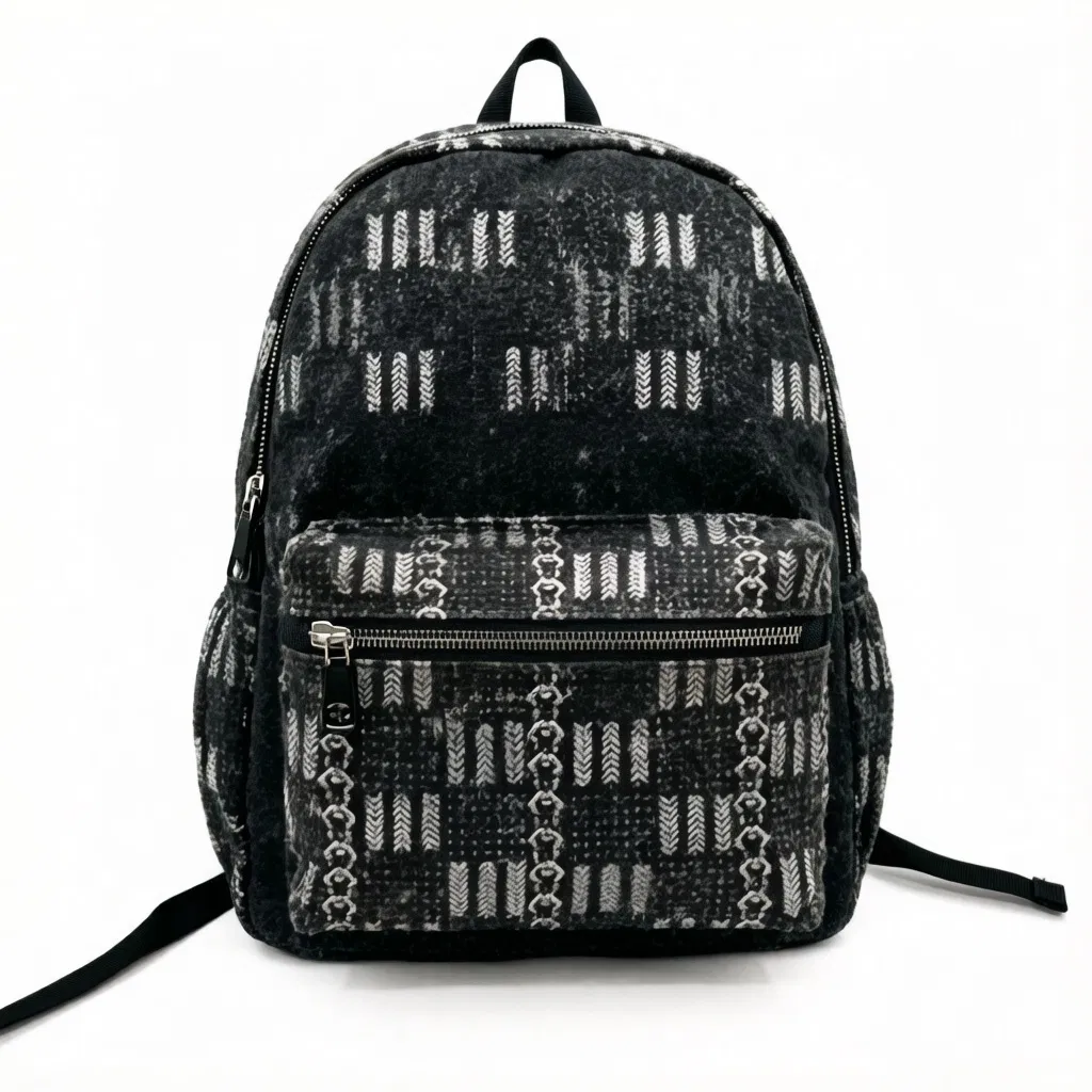 Mochila de lujo casual de tela de barro para viajes para mujeres y hombres al aire libre